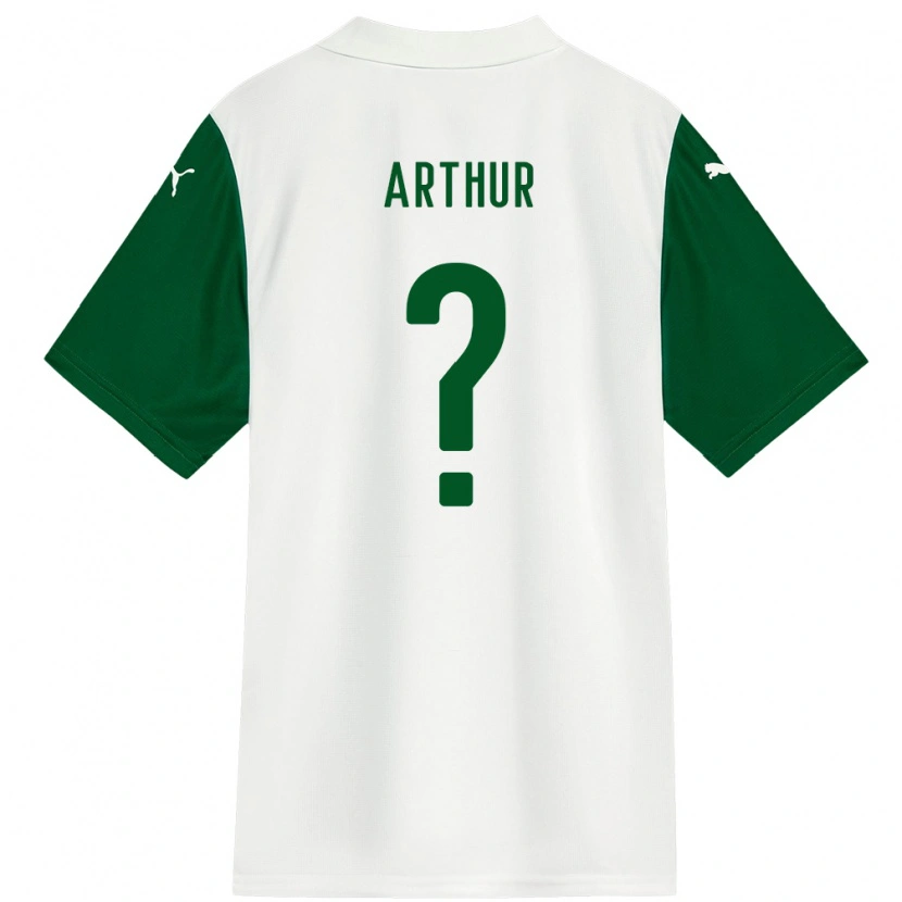 Danxen Kvinder Luis Arthur #0 Grøn Hvid Udebane Spillertrøjer 2025/26 Trøje T-Shirt