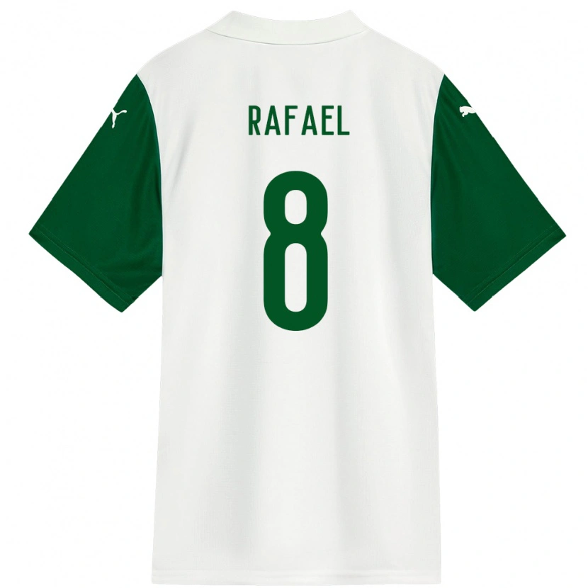 Danxen Kvinder Zé Rafael #8 Grøn Hvid Udebane Spillertrøjer 2025/26 Trøje T-Shirt
