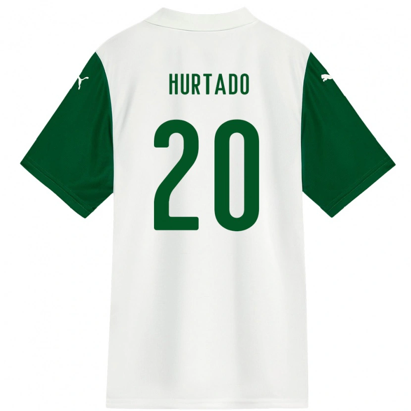 Danxen Kvinder Flavio Hurtado #20 Grøn Hvid Udebane Spillertrøjer 2025/26 Trøje T-Shirt