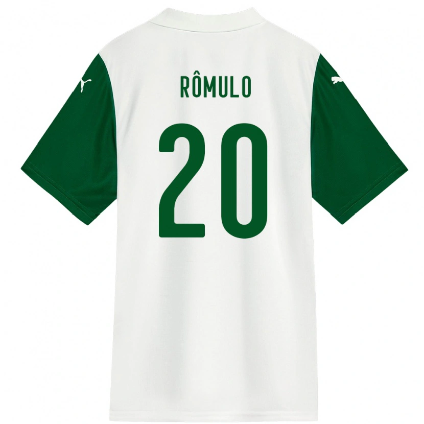 Danxen Kvinder Rômulo #20 Grøn Hvid Udebane Spillertrøjer 2025/26 Trøje T-Shirt