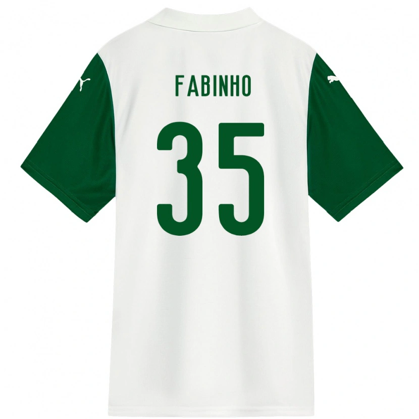 Danxen Kvinder Fabinho #35 Grøn Hvid Udebane Spillertrøjer 2025/26 Trøje T-Shirt