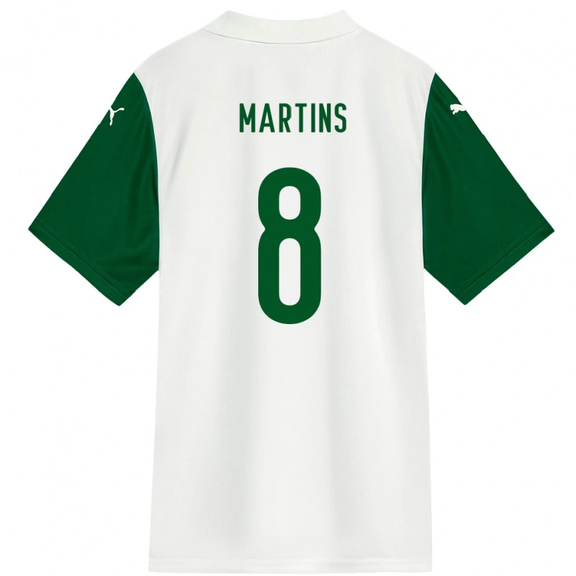 Danxen Kvinder Diany Martins #8 Grøn Hvid Udebane Spillertrøjer 2025/26 Trøje T-Shirt