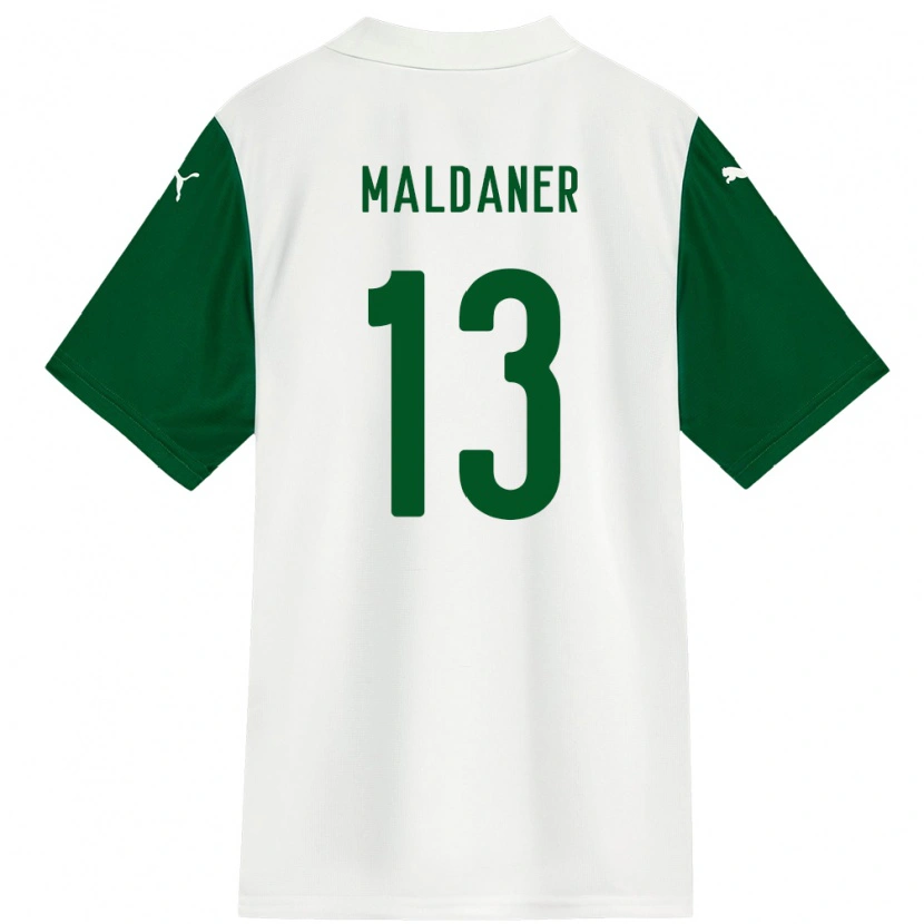 Danxen Kvinder Pati Maldaner #13 Grøn Hvid Udebane Spillertrøjer 2025/26 Trøje T-Shirt