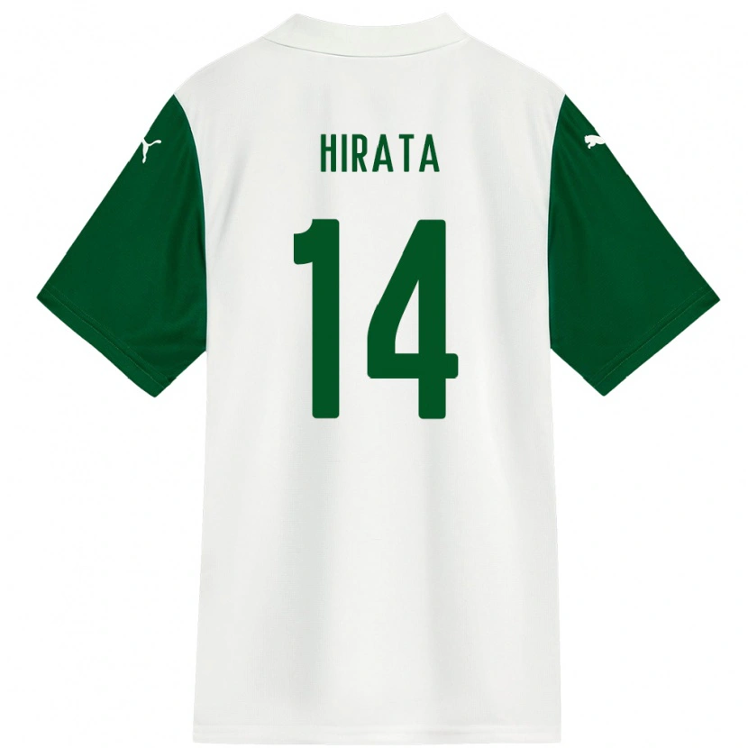 Danxen Kvinder Bruna Hirata #14 Grøn Hvid Udebane Spillertrøjer 2025/26 Trøje T-Shirt