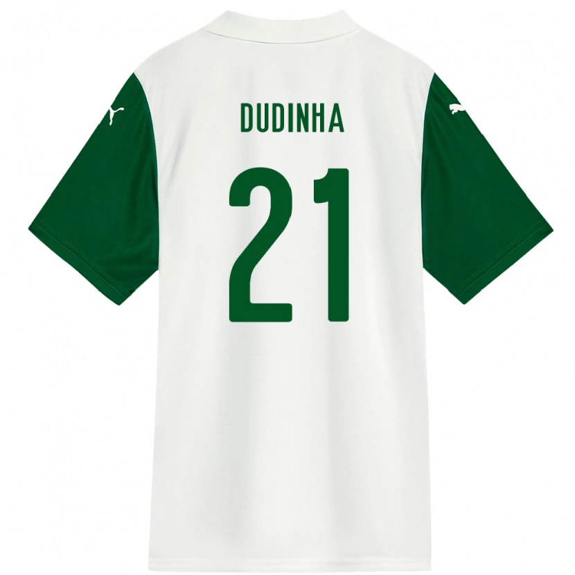 Danxen Kvinder Dudinha #21 Grøn Hvid Udebane Spillertrøjer 2025/26 Trøje T-Shirt