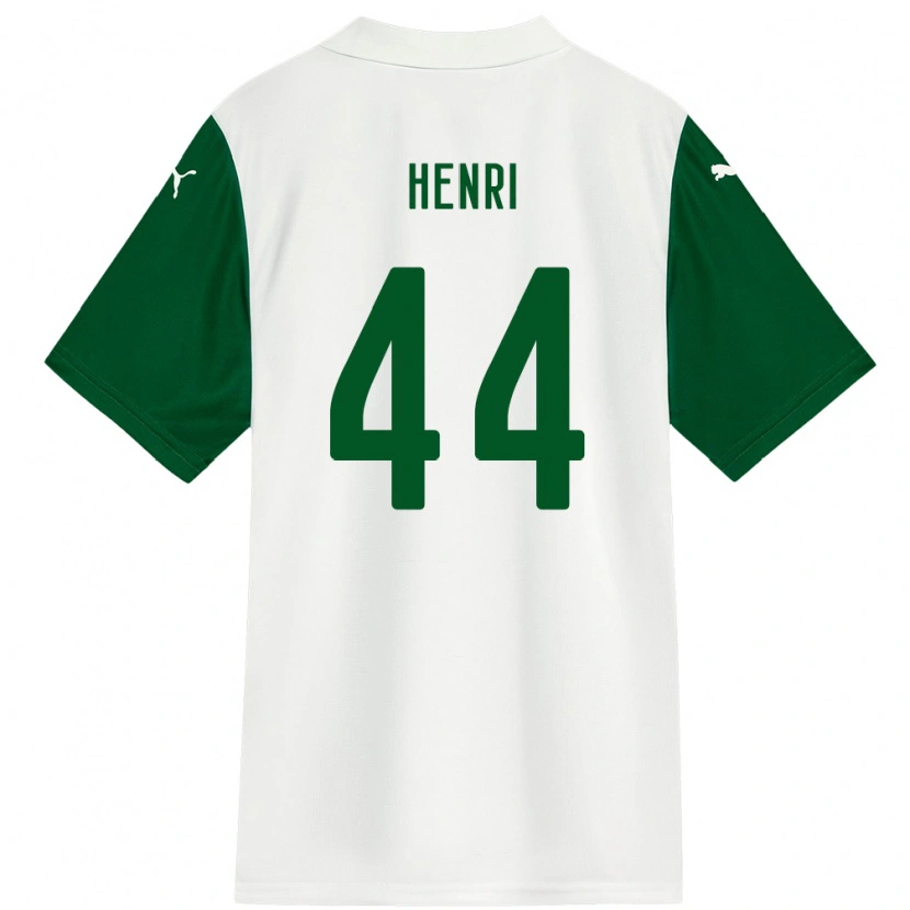 Danxen Kvinder Henri #44 Grøn Hvid Udebane Spillertrøjer 2025/26 Trøje T-Shirt