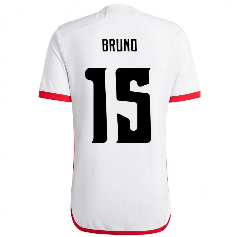 Danxen Kvinder Fabrício Bruno #15 Rød Sort Udebane Spillertrøjer 2025/26 Trøje T-Shirt