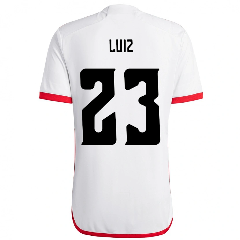 Danxen Kvinder David Luiz #23 Rød Sort Udebane Spillertrøjer 2025/26 Trøje T-Shirt