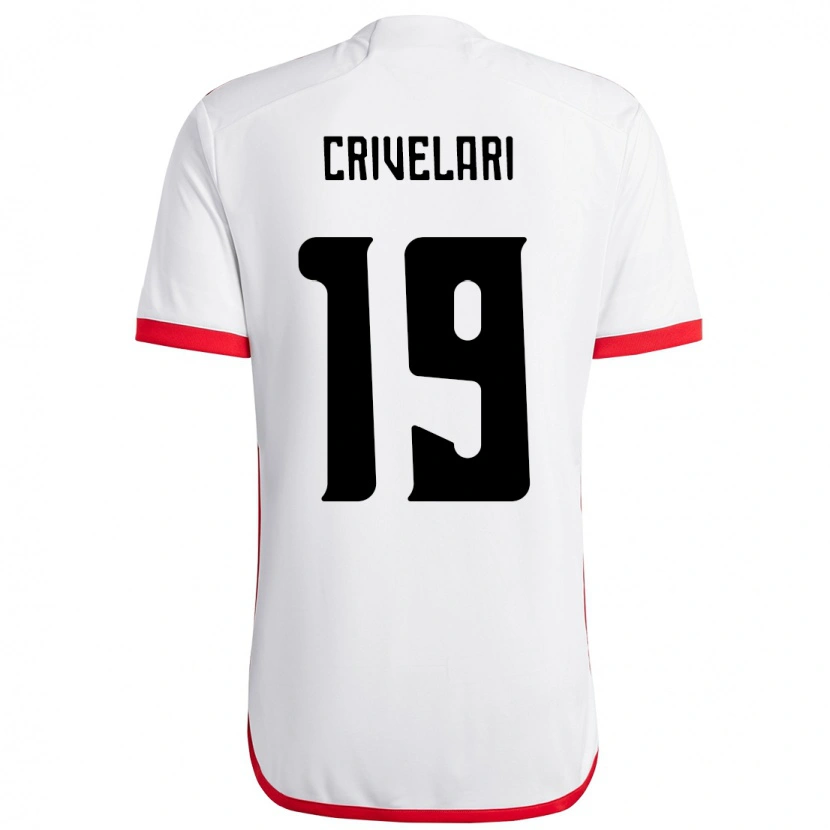 Danxen Kvinder Crivelari #19 Rød Sort Udebane Spillertrøjer 2025/26 Trøje T-Shirt