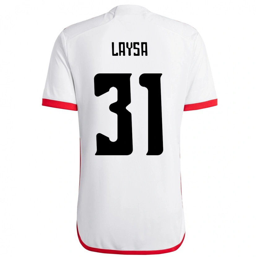 Danxen Kvinder Laysa #31 Rød Sort Udebane Spillertrøjer 2025/26 Trøje T-Shirt