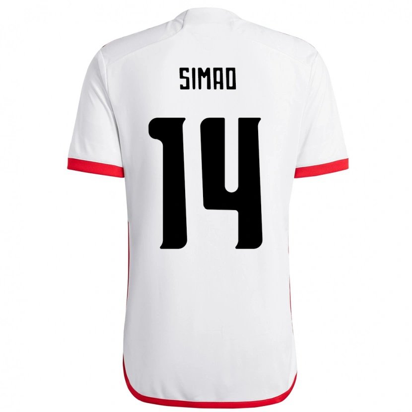 Danxen Kvinder Samhia Simao #14 Rød Sort Udebane Spillertrøjer 2025/26 Trøje T-Shirt