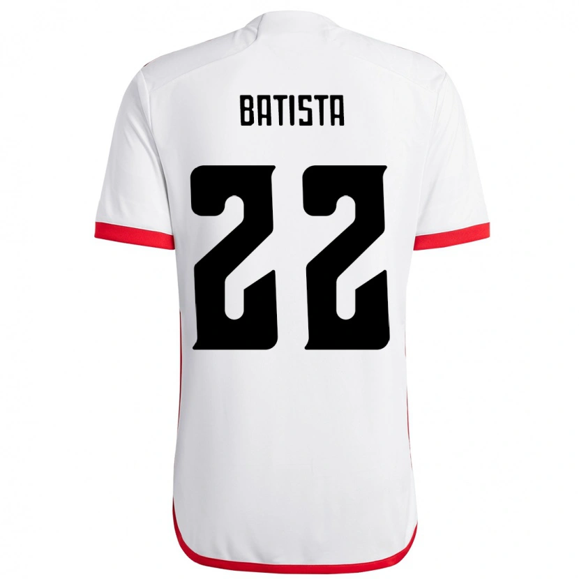 Danxen Kvinder Gabriel Batista #22 Rød Sort Udebane Spillertrøjer 2025/26 Trøje T-Shirt