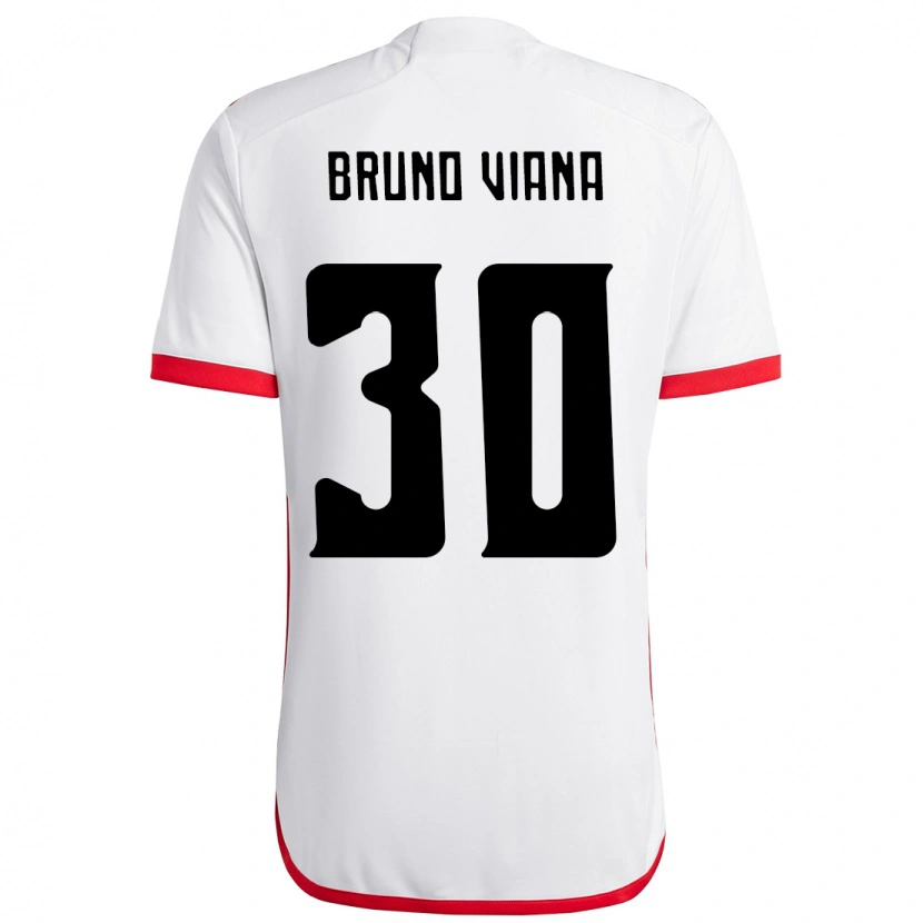Danxen Kvinder Bruno Viana #30 Rød Sort Udebane Spillertrøjer 2025/26 Trøje T-Shirt