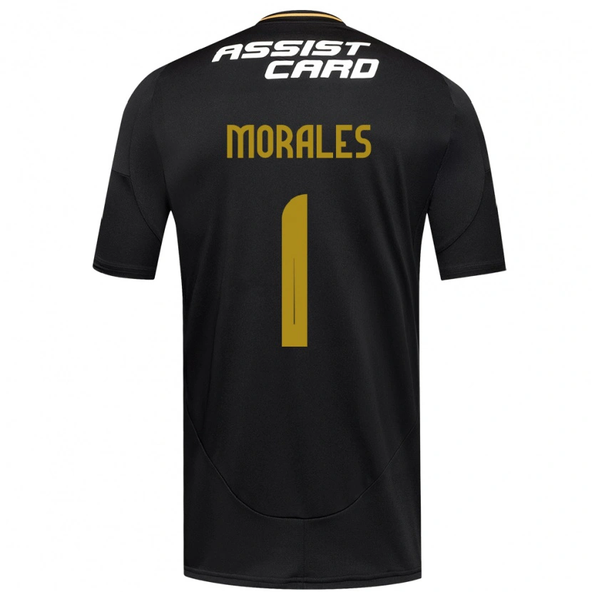 Danxen Kvinder Benjamín Morales #1 Sort Hvid Gul Udebane Spillertrøjer 2025/26 Trøje T-Shirt