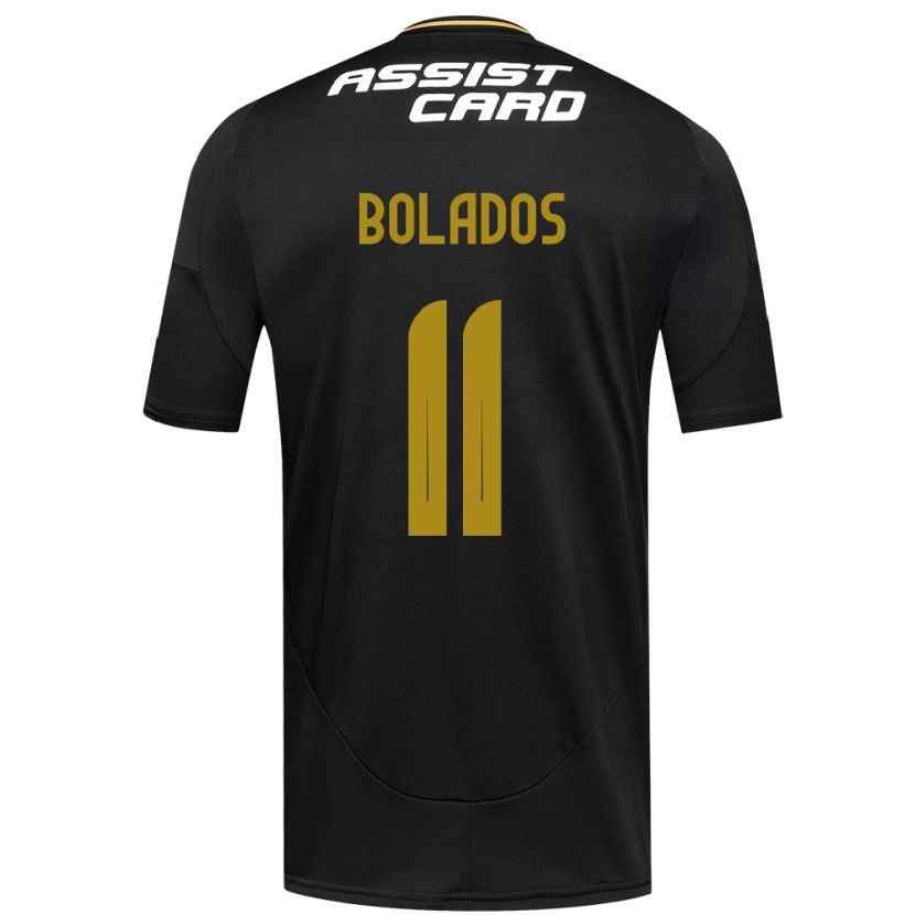 Danxen Kvinder Marcos Bolados #11 Sort Hvid Gul Udebane Spillertrøjer 2025/26 Trøje T-Shirt