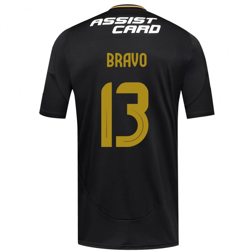 Danxen Kvinder Santiago Bravo #13 Sort Hvid Gul Udebane Spillertrøjer 2025/26 Trøje T-Shirt