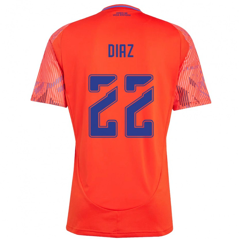 Danxen Kvinder Valentina Díaz #22 Himmelblå Udebane Spillertrøjer 2025/26 Trøje T-Shirt