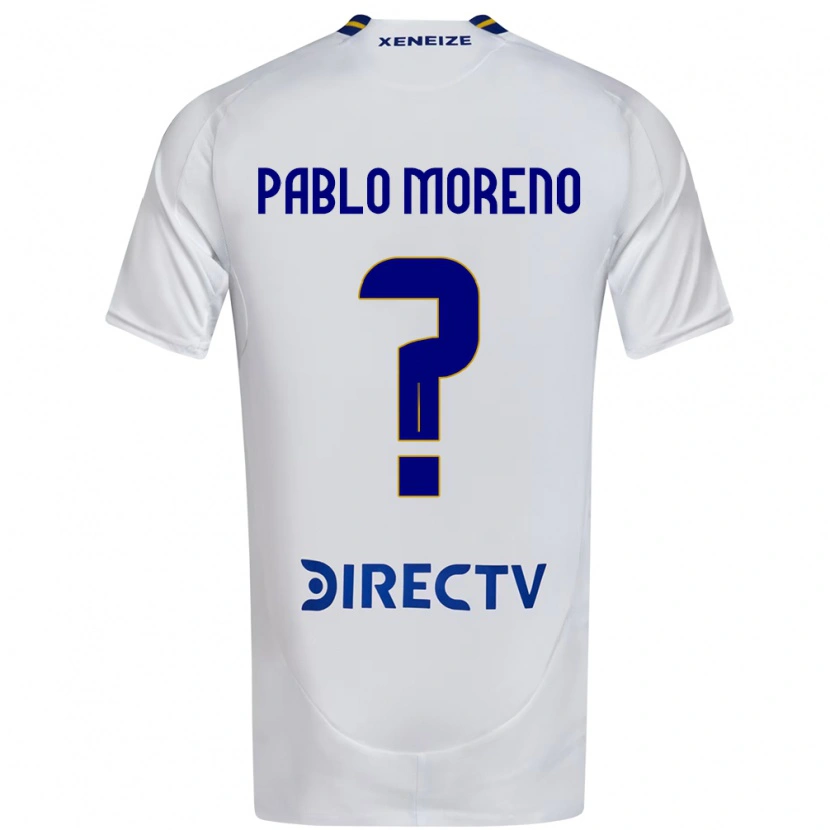 Danxen Kvinder Juan Pablo Moreno #0 Royal Blå Gul Udebane Spillertrøjer 2025/26 Trøje T-Shirt