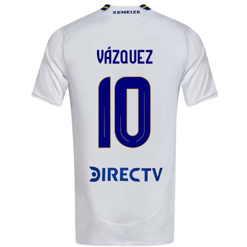 Danxen Kvinder Lucas Vázquez #10 Royal Blå Gul Udebane Spillertrøjer 2025/26 Trøje T-Shirt