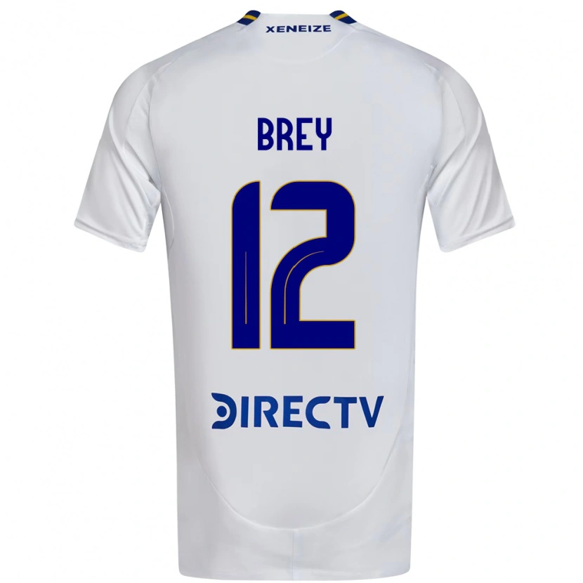 Danxen Kvinder Leandro Brey #12 Royal Blå Gul Udebane Spillertrøjer 2025/26 Trøje T-Shirt