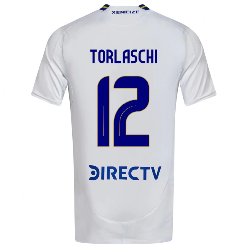 Danxen Kvinder Lucas Torlaschi #12 Royal Blå Gul Udebane Spillertrøjer 2025/26 Trøje T-Shirt