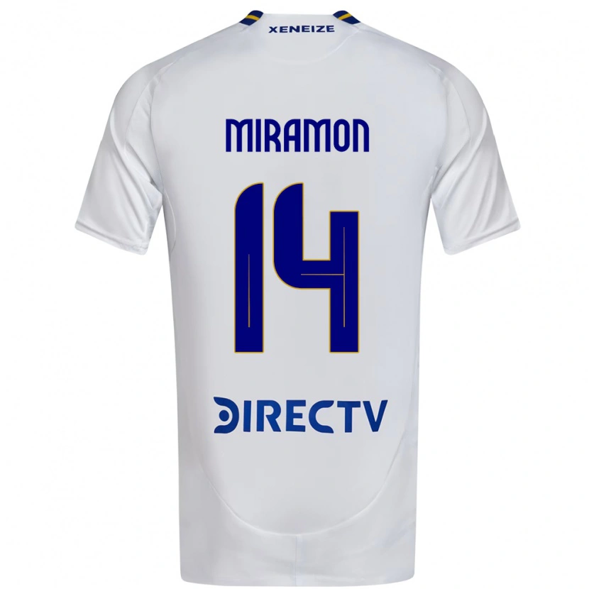 Danxen Kvinder Ignacio Miramón #14 Royal Blå Gul Udebane Spillertrøjer 2025/26 Trøje T-Shirt
