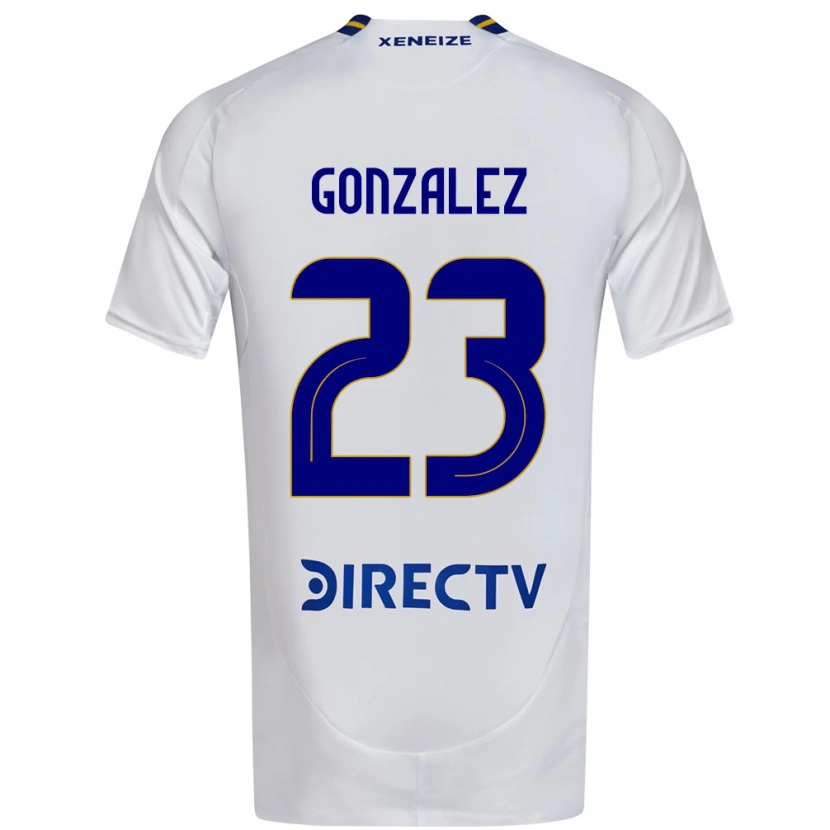 Danxen Kvinder Diego Gonzalez #23 Royal Blå Gul Udebane Spillertrøjer 2025/26 Trøje T-Shirt