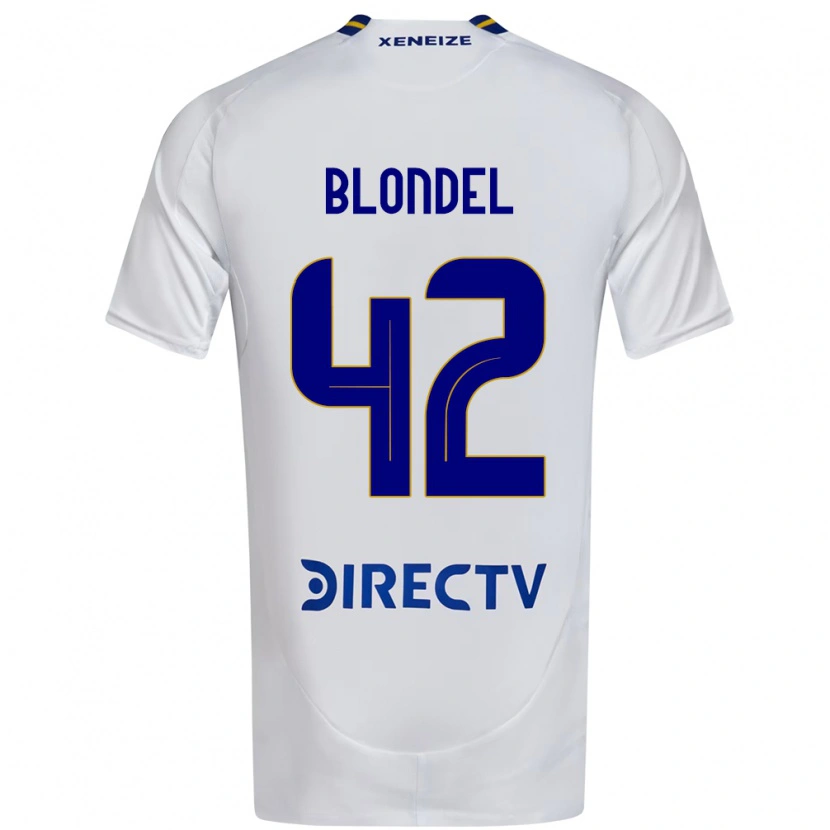 Danxen Kvinder Lucas Blondel #42 Royal Blå Gul Udebane Spillertrøjer 2025/26 Trøje T-Shirt