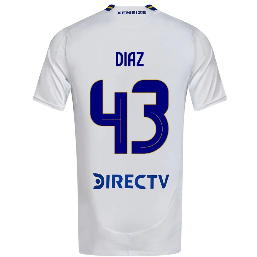 Danxen Kvinder Tomas Diaz #43 Royal Blå Gul Udebane Spillertrøjer 2025/26 Trøje T-Shirt