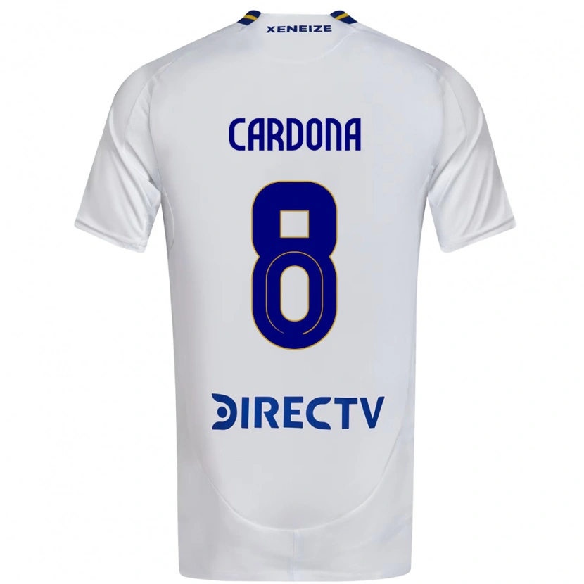 Danxen Kvinder Edwin Cardona #8 Royal Blå Gul Udebane Spillertrøjer 2025/26 Trøje T-Shirt