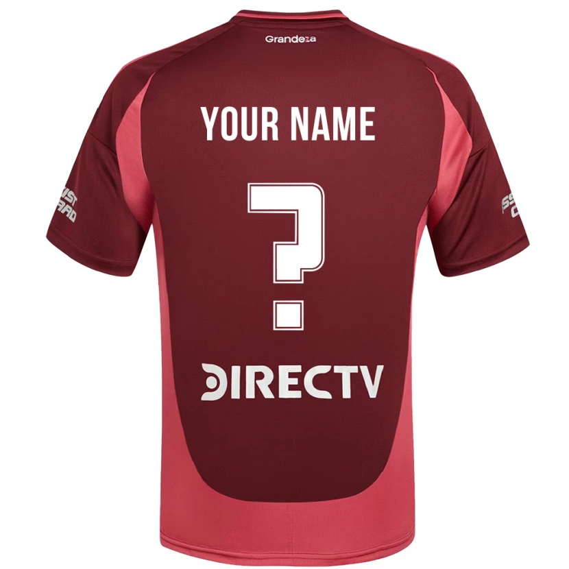 Danxen Kvinder Dit Navn #0 Hvid Rød Udebane Spillertrøjer 2025/26 Trøje T-Shirt