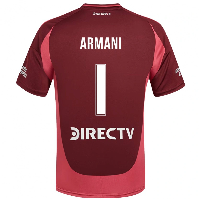 Danxen Kvinder Franco Armani #1 Hvid Rød Udebane Spillertrøjer 2025/26 Trøje T-Shirt