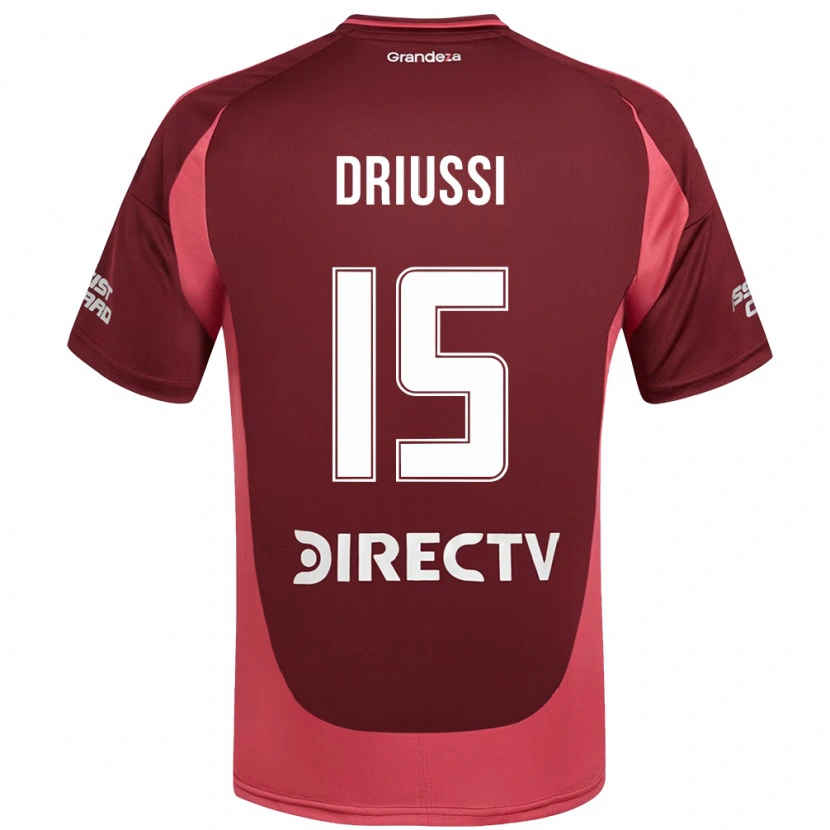 Danxen Kvinder Sebastián Driussi #15 Hvid Rød Udebane Spillertrøjer 2025/26 Trøje T-Shirt