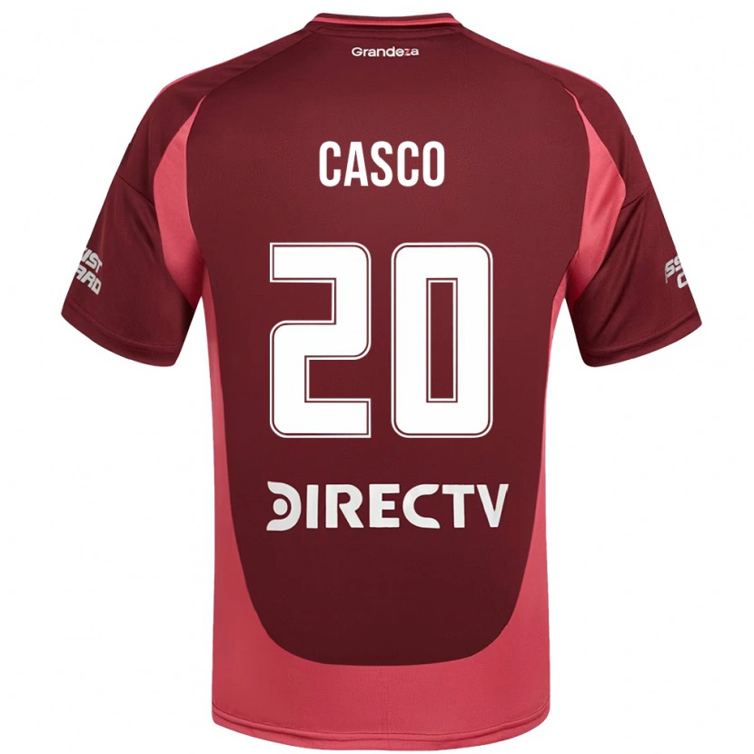 Danxen Kvinder Milton Casco #20 Hvid Rød Udebane Spillertrøjer 2025/26 Trøje T-Shirt