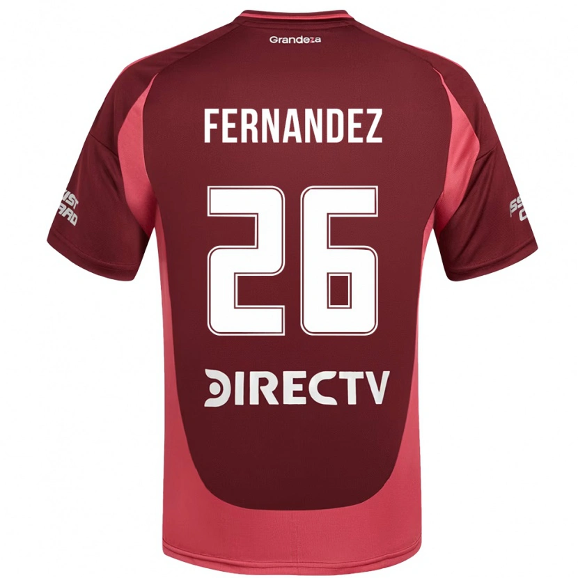 Danxen Kvinder Nacho Fernández #26 Hvid Rød Udebane Spillertrøjer 2025/26 Trøje T-Shirt