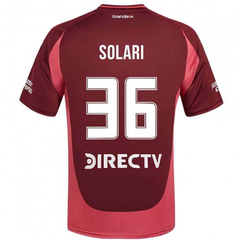 Danxen Kvinder Pablo Solari #36 Hvid Rød Udebane Spillertrøjer 2025/26 Trøje T-Shirt