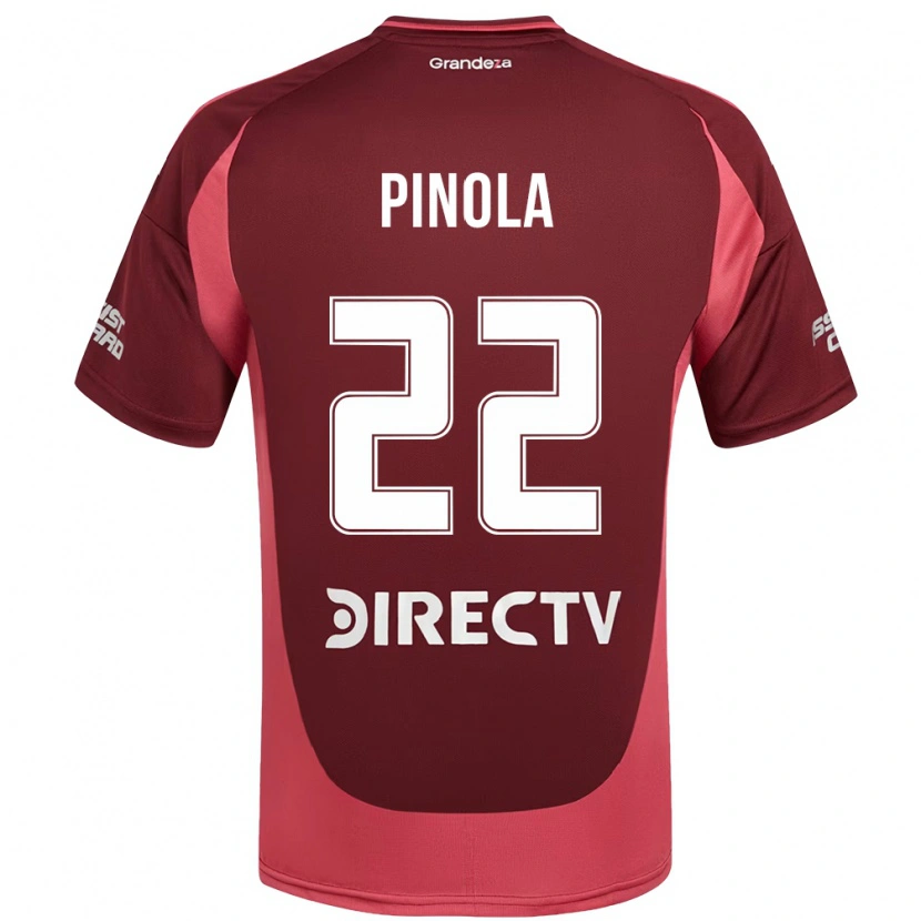 Danxen Kvinder Javier Pinola #22 Hvid Rød Udebane Spillertrøjer 2025/26 Trøje T-Shirt