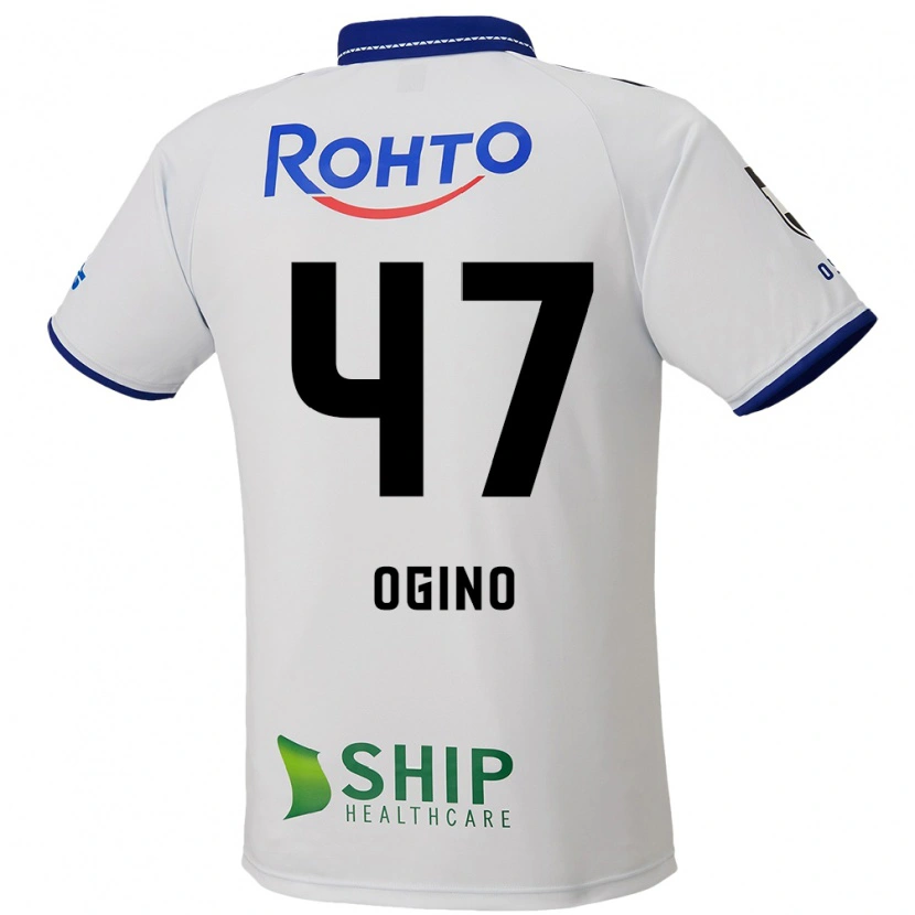 Danxen Kvinder Motonobu Ogino #47 Hvid Blå Sort Udebane Spillertrøjer 2025/26 Trøje T-Shirt