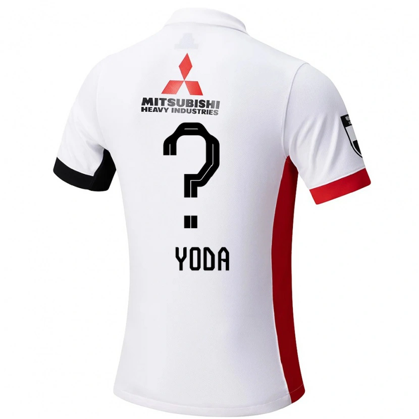 Danxen Kvinder Soshi Yoda #0 Rød Hvid Udebane Spillertrøjer 2025/26 Trøje T-Shirt