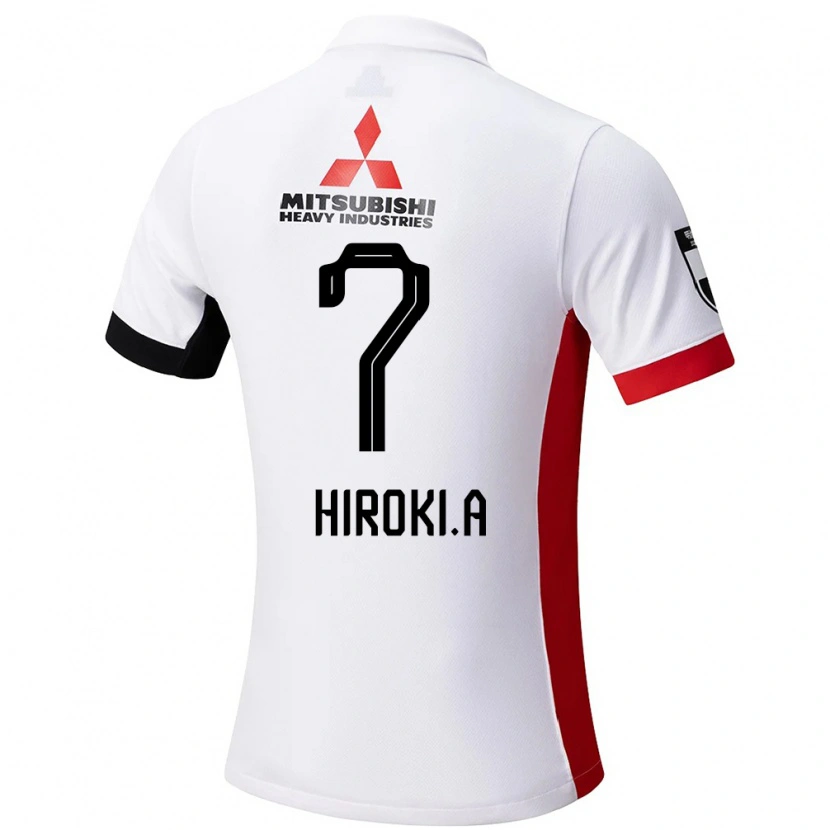 Danxen Kvinder Hiroki Abe #7 Rød Hvid Udebane Spillertrøjer 2025/26 Trøje T-Shirt