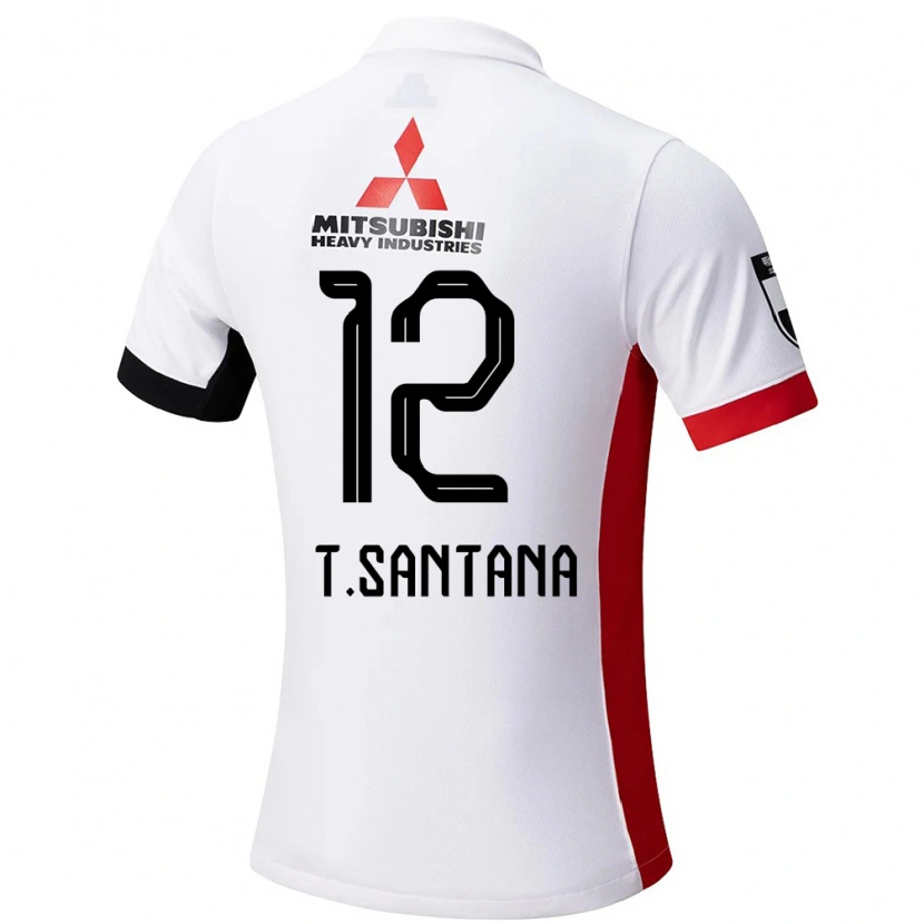 Danxen Kvinder Thiago #12 Rød Hvid Udebane Spillertrøjer 2025/26 Trøje T-Shirt