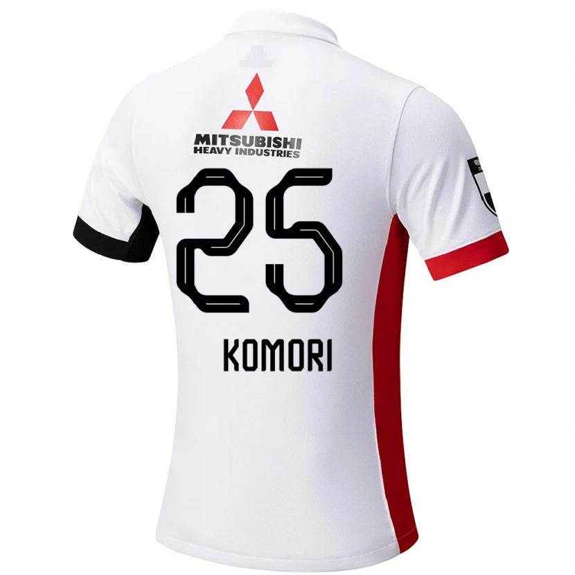 Danxen Kvinder Haruki Komori #25 Rød Hvid Udebane Spillertrøjer 2025/26 Trøje T-Shirt