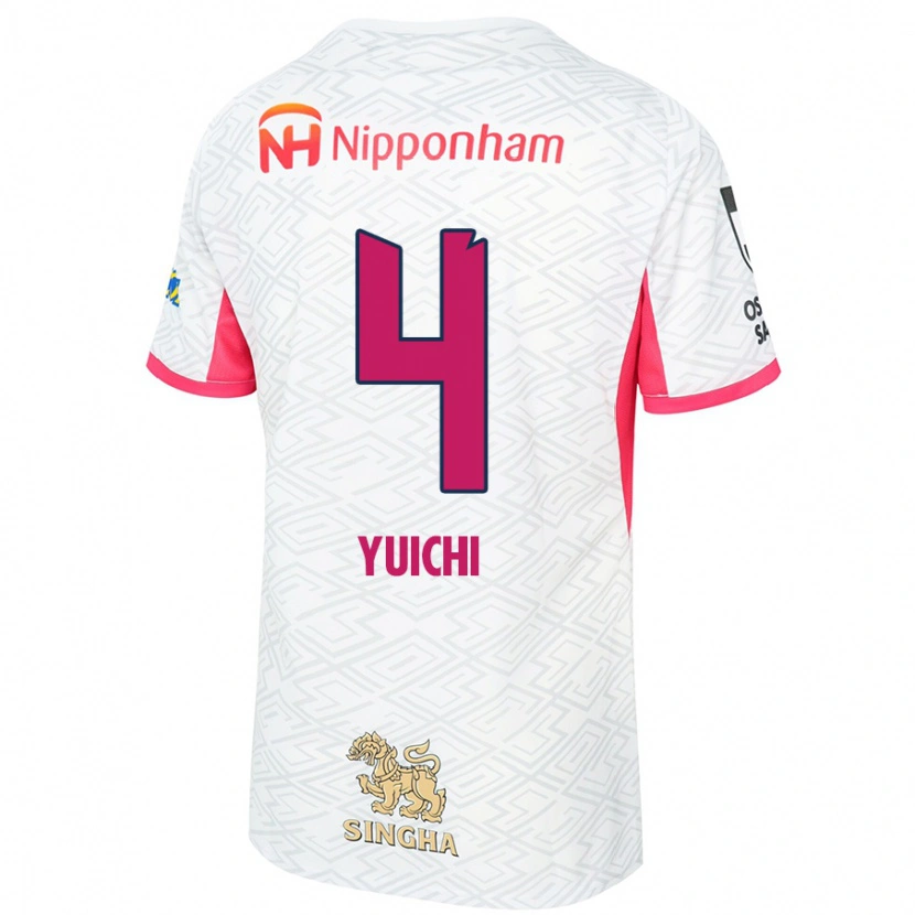 Danxen Kvinder Yuichi Hirano #4 Sakura Pink Hvid Udebane Spillertrøjer 2025/26 Trøje T-Shirt
