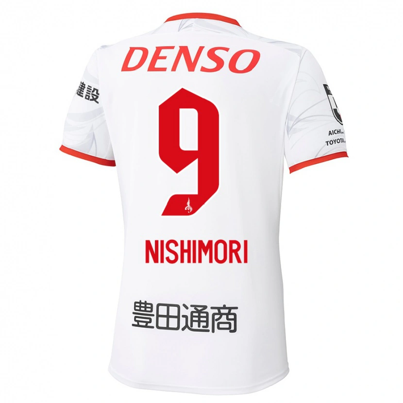 Danxen Kvinder Naoto Nishimori #9 Rød Gul Udebane Spillertrøjer 2025/26 Trøje T-Shirt