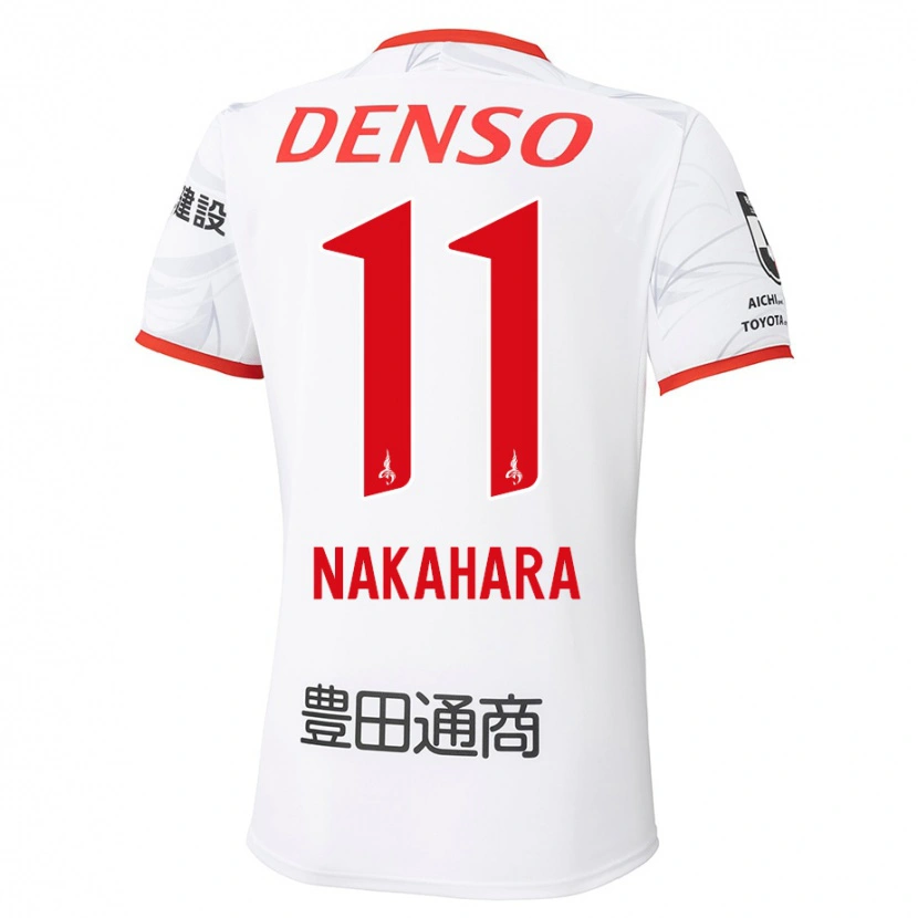 Danxen Kvinder Sora Nakahara #11 Rød Gul Udebane Spillertrøjer 2025/26 Trøje T-Shirt