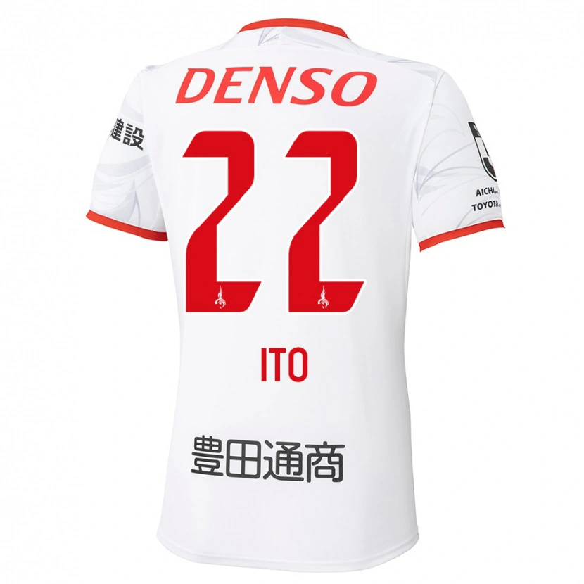 Danxen Kvinder Ken Ito #22 Rød Gul Udebane Spillertrøjer 2025/26 Trøje T-Shirt