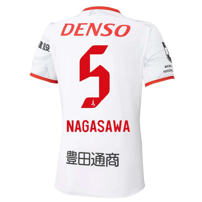 Danxen Kvinder Kazuki Nagasawa #5 Rød Gul Udebane Spillertrøjer 2025/26 Trøje T-Shirt