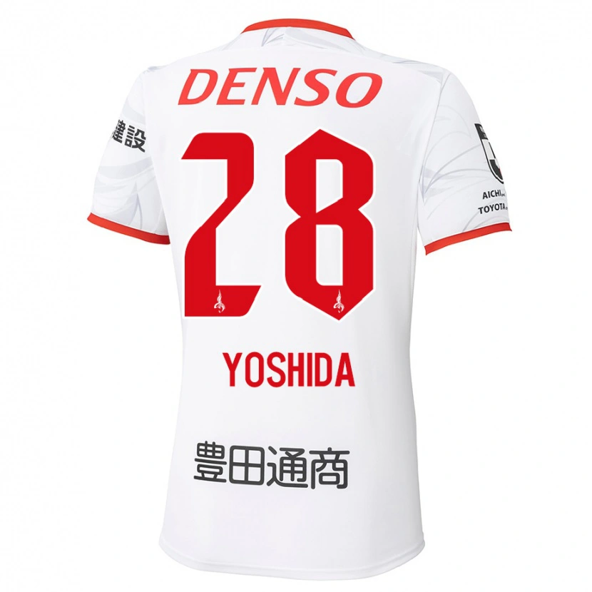 Danxen Kvinder Akira Yoshida #28 Rød Gul Udebane Spillertrøjer 2025/26 Trøje T-Shirt