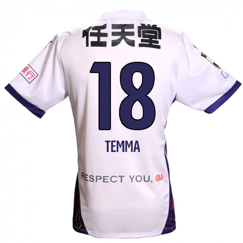 Danxen Kvinder Temma Matsuda #18 Lilla Hvid Sort Udebane Spillertrøjer 2025/26 Trøje T-Shirt