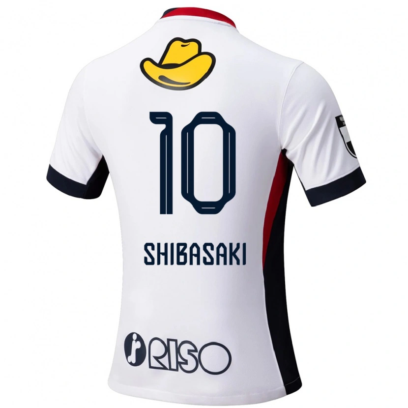 Danxen Kvinder Gaku Shibasaki #10 Rød Sort Udebane Spillertrøjer 2025/26 Trøje T-Shirt